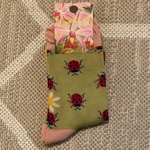 Ladybug Ankle Socks